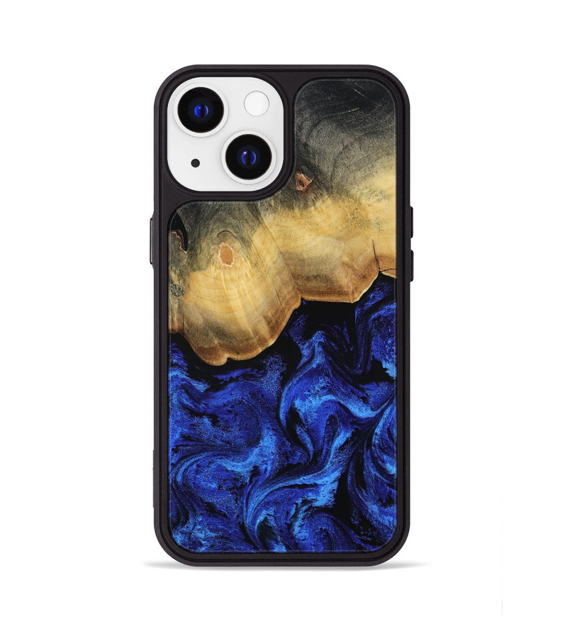 iPhone 13 Wood Phone Case - Alyce (Blue, 809093)