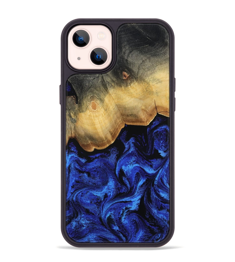 iPhone 14 Plus Wood Phone Case - Alyce (Blue, 809093)
