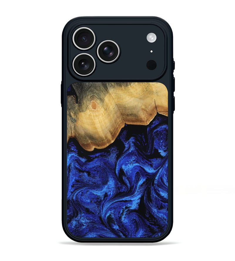 iPhone 17 Pro Max Wood Phone Case - Alyce (Blue, 809093)