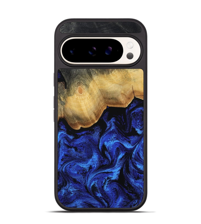 Pixel 9 Pro Wood Phone Case - Alyce (Blue, 809093)
