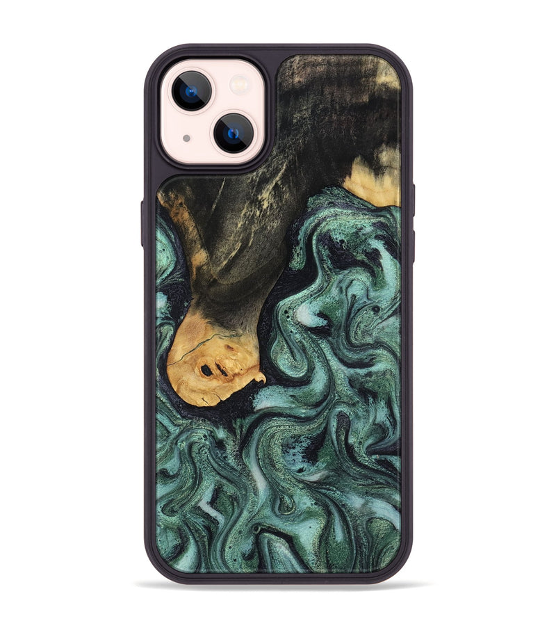 iPhone 14 Plus Wood Phone Case - Ada (Green, 809095)