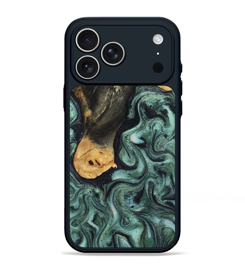 iPhone 17 Pro Max Wood Phone Case - Ada (Green, 809095)