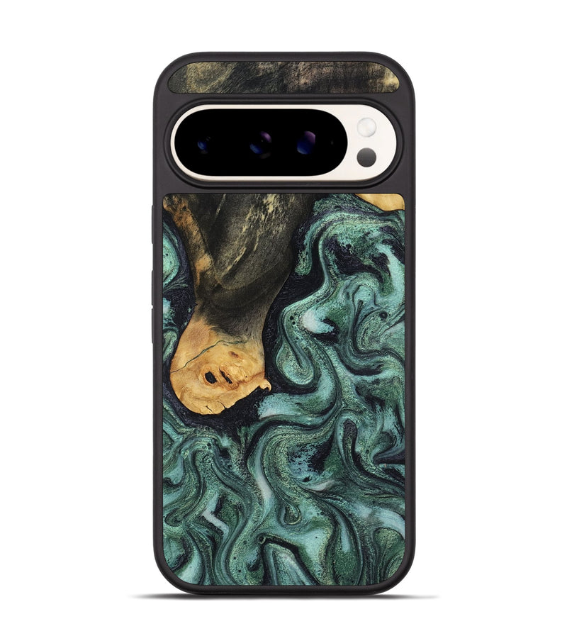 Pixel 9 Wood Phone Case - Ada (Green, 809095)
