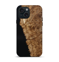 iPhone 15 Wood Live Edge Phone Case - Hollie (Wood Burl, 809121)