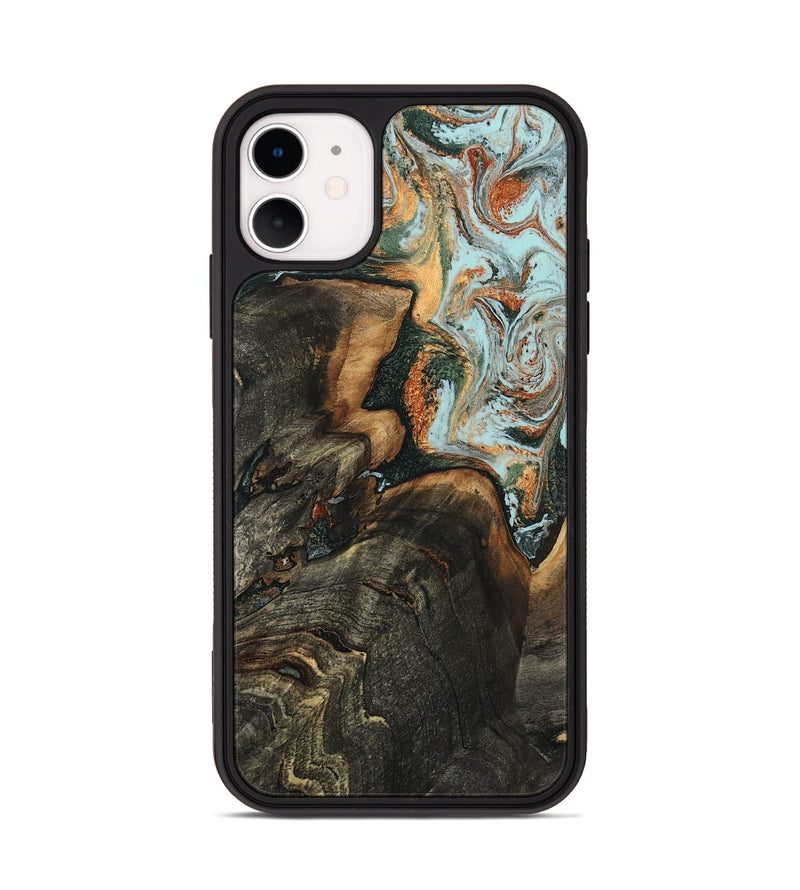 iPhone 11 Wood Phone Case - Jair (Green, 809126)