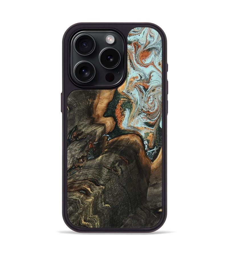 iPhone 15 Pro Wood Phone Case - Jair (Green, 809126)