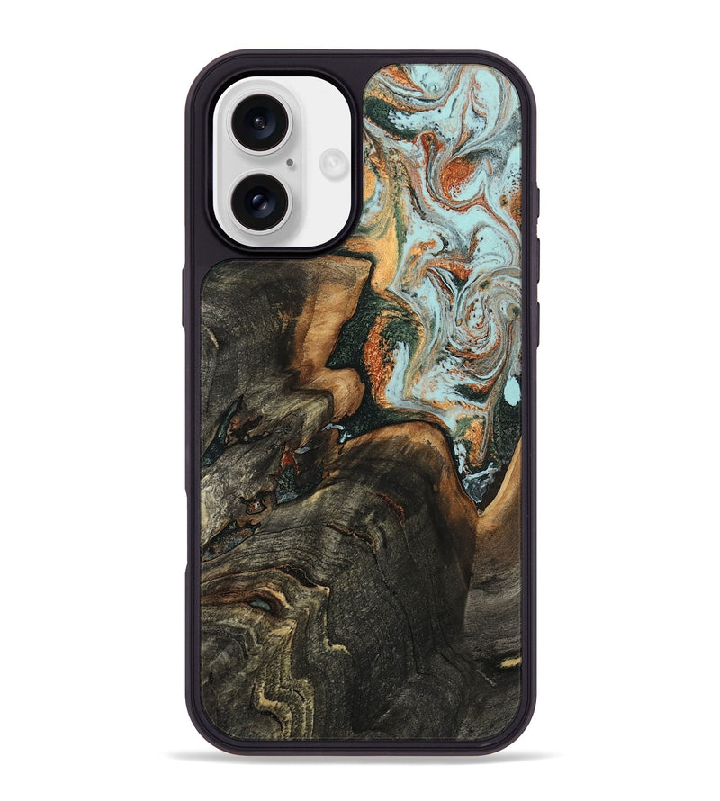 iPhone 16 Plus Wood Phone Case - Jair (Green, 809126)
