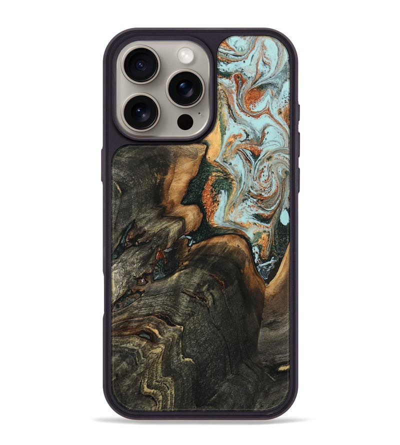 iPhone 16 Pro Max Wood Phone Case - Jair (Green, 809126)