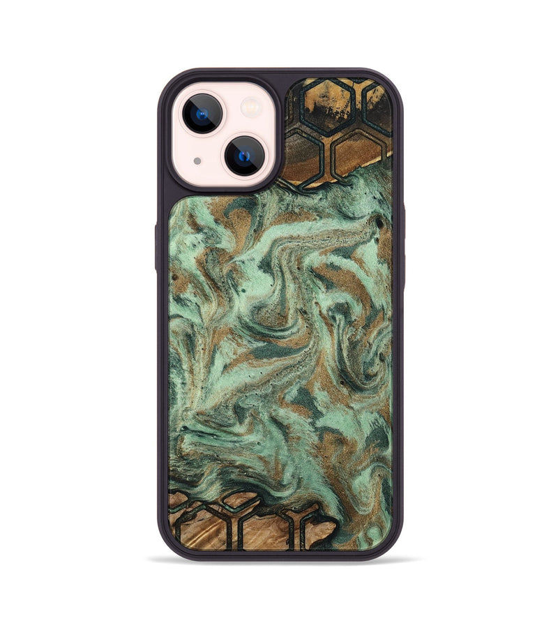 iPhone 14 Wood Phone Case - Carlene (Pattern, 809134)