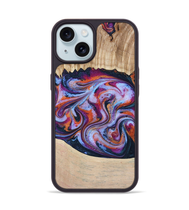 iPhone 15 Wood Phone Case - Wesson (Blue, 809150)