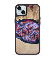 iPhone 15 Plus Wood Phone Case - Wesson (Blue, 809150)