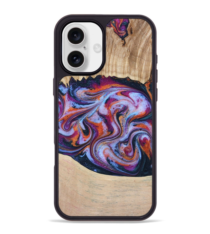 iPhone 16 Plus Wood Phone Case - Wesson (Blue, 809150)