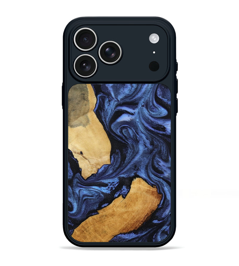 iPhone 17 Pro Max Wood Phone Case - Gaye (Blue, 809151)