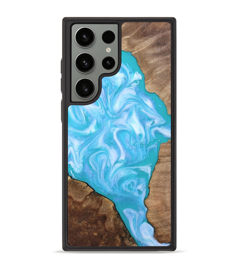 Galaxy S23 Ultra Wood Phone Case - Baylee (Blue, 809155)