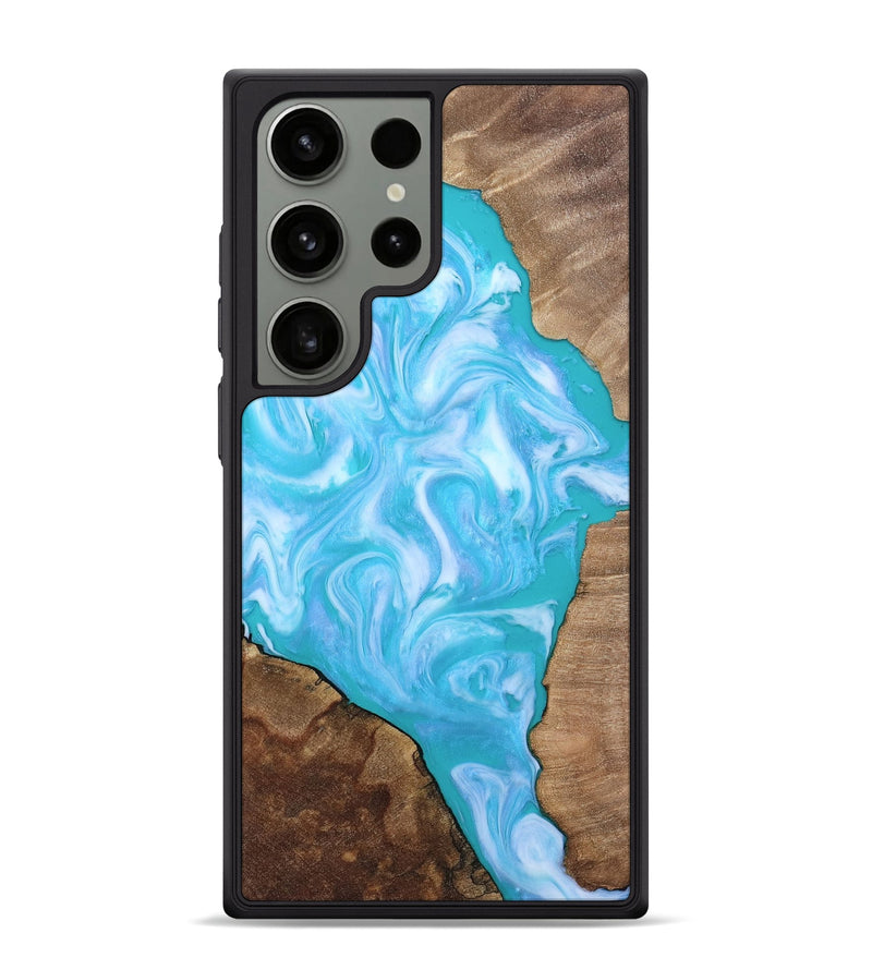 Galaxy S24 Ultra Wood Phone Case - Baylee (Blue, 809155)