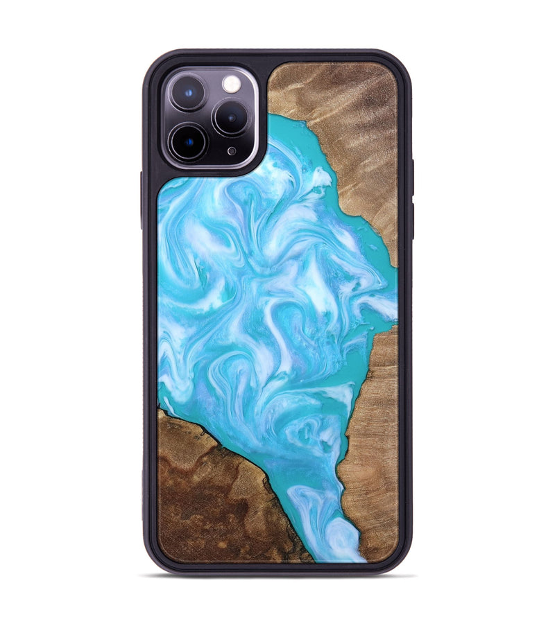 iPhone 11 Pro Max Wood Phone Case - Baylee (Blue, 809155)