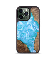 iPhone 13 Pro Wood Phone Case - Baylee (Blue, 809155)