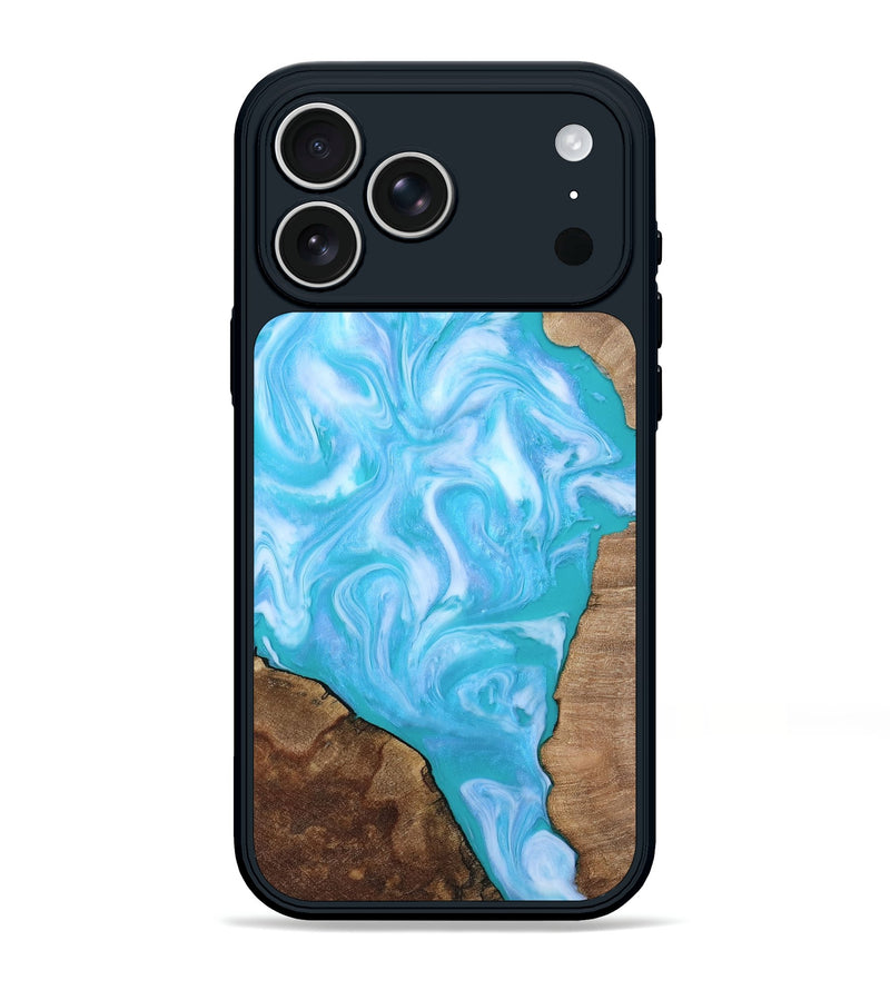 iPhone 17 Pro Max Wood Phone Case - Baylee (Blue, 809155)