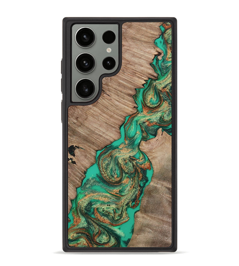 Galaxy S23 Ultra Wood Phone Case - Josue (Green, 809157)