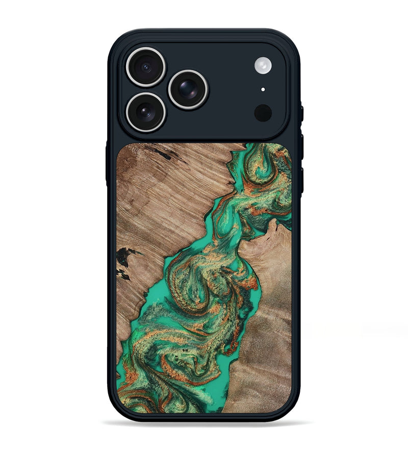 iPhone 17 Pro Max Wood Phone Case - Josue (Green, 809157)