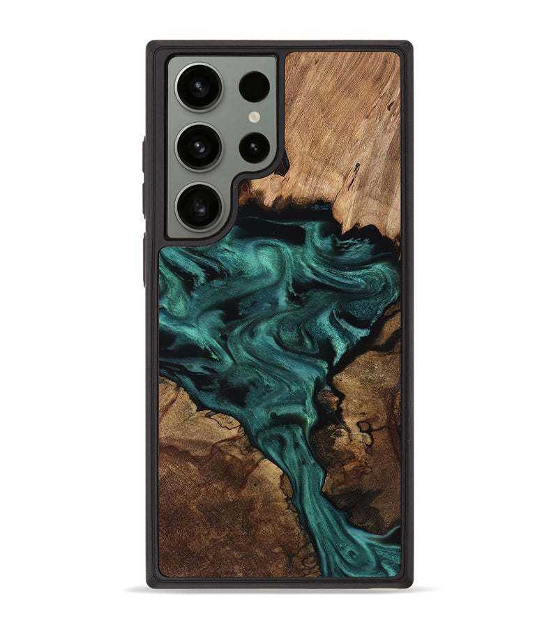 Galaxy S23 Ultra Wood Phone Case - Ima (Ancient Olive, 809158)