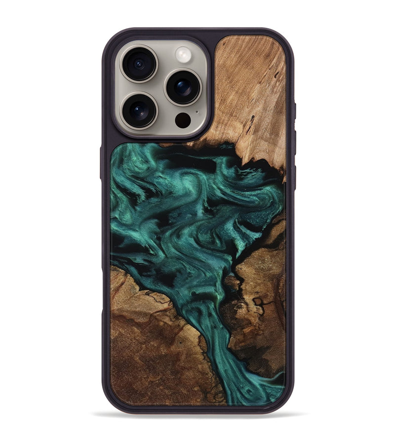 iPhone 16 Pro Max Wood Phone Case - Ima (Ancient Olive, 809158)