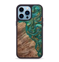 iPhone 14 Pro Max Wood Phone Case - Katie (Green, 809159)