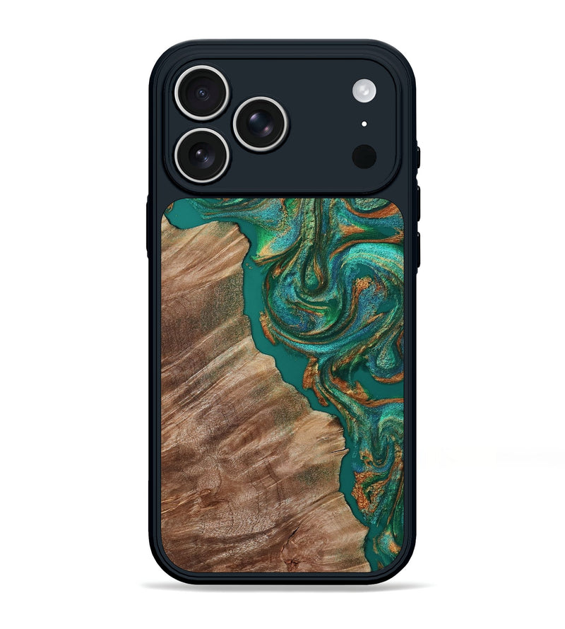 iPhone 17 Pro Max Wood Phone Case - Katie (Green, 809159)