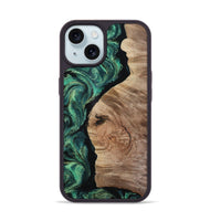 iPhone 15 Wood Phone Case - Aracely (Green, 809161)