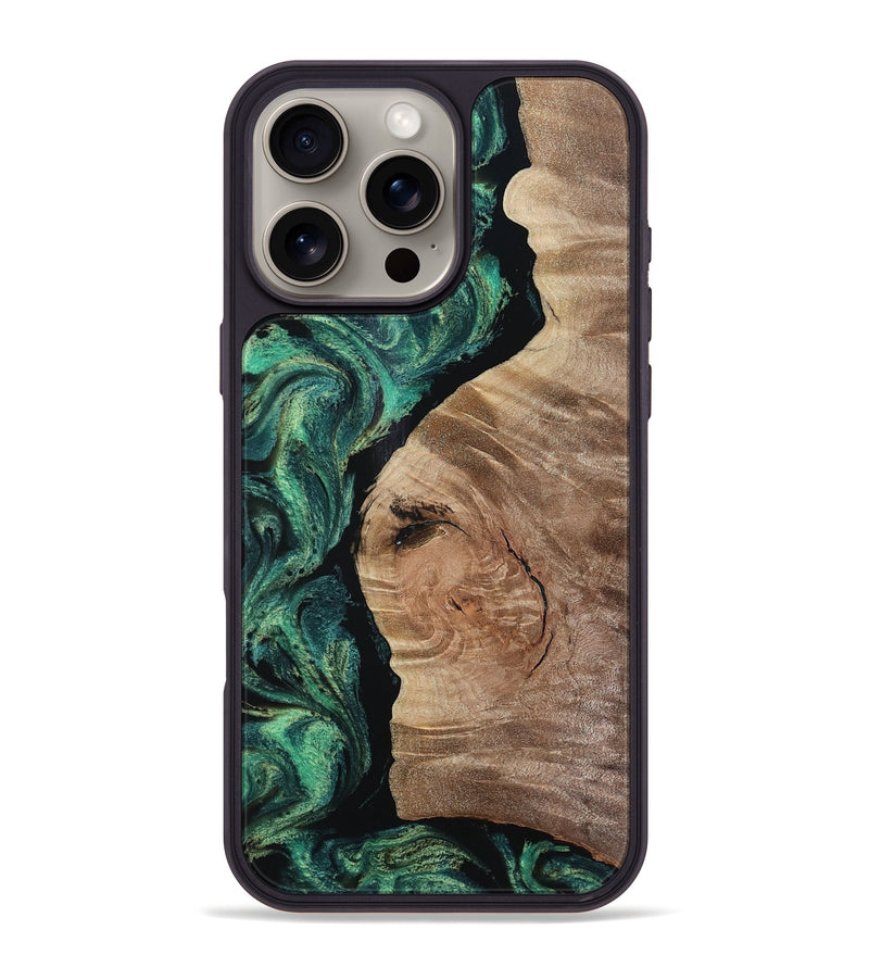 iPhone 16 Pro Max Wood Phone Case - Aracely (Green, 809161)