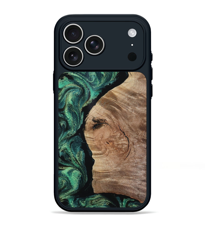 iPhone 17 Pro Max Wood Phone Case - Aracely (Green, 809161)