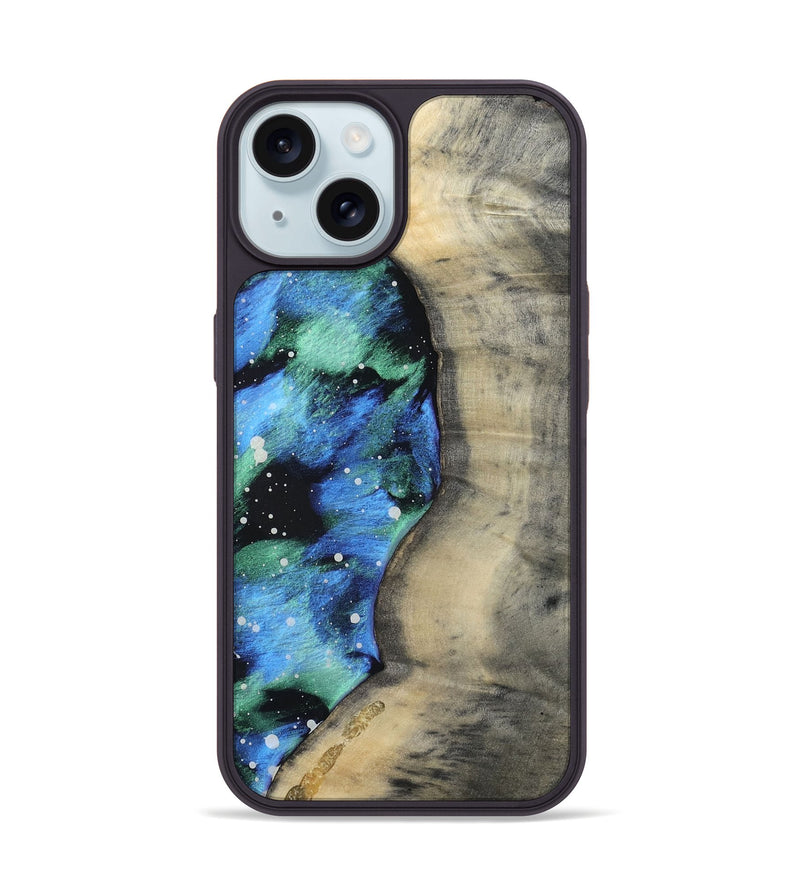 iPhone 15 Wood Phone Case - German (Cosmos, 809183)