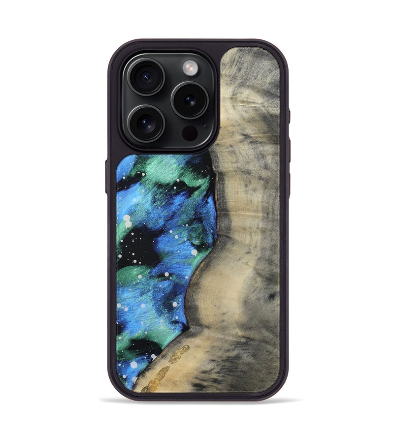 iPhone 15 Pro Wood Phone Case - German (Cosmos, 809183)
