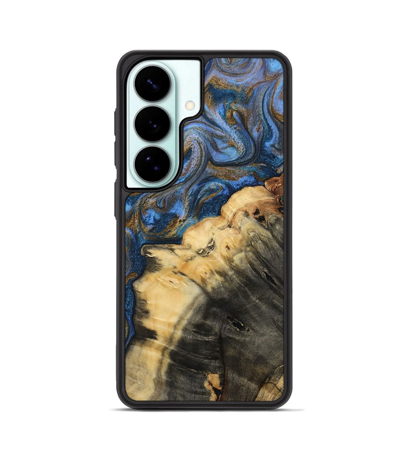 Galaxy S26 Wood Phone Case - Ashlynn (Teal & Gold, 809215)