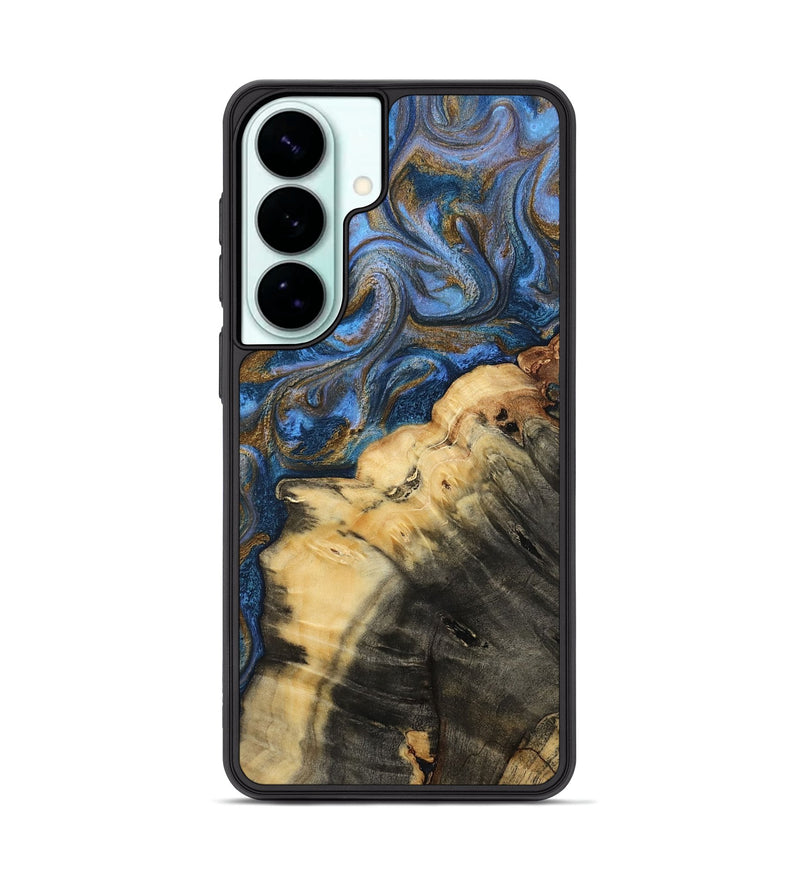 Galaxy S26 Plus Wood Phone Case - Ashlynn (Teal & Gold, 809215)