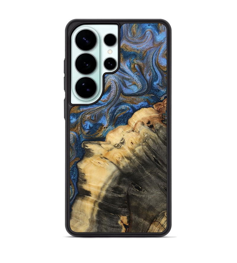 Galaxy S26 Ultra Wood Phone Case - Ashlynn (Teal & Gold, 809215)