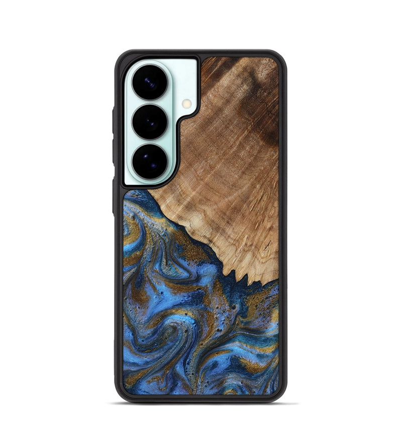 Galaxy S26 Wood Phone Case - Tiana (Teal & Gold, 809217)