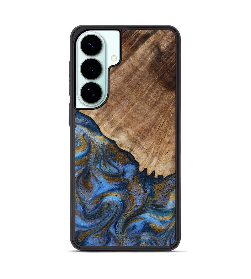 Galaxy S26 Plus Wood Phone Case - Tiana (Teal & Gold, 809217)