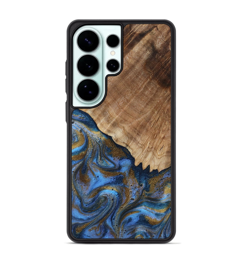 Galaxy S26 Ultra Wood Phone Case - Tiana (Teal & Gold, 809217)