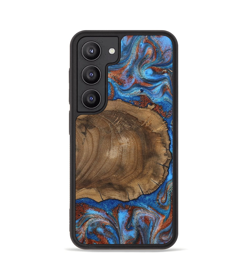 Galaxy S23 Wood Phone Case - Andre (Teal & Gold, 809218)
