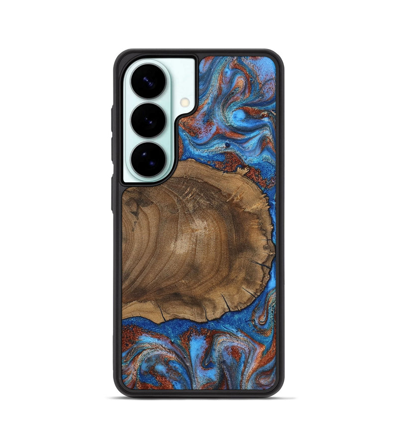 Galaxy S26 Wood Phone Case - Andre (Teal & Gold, 809218)