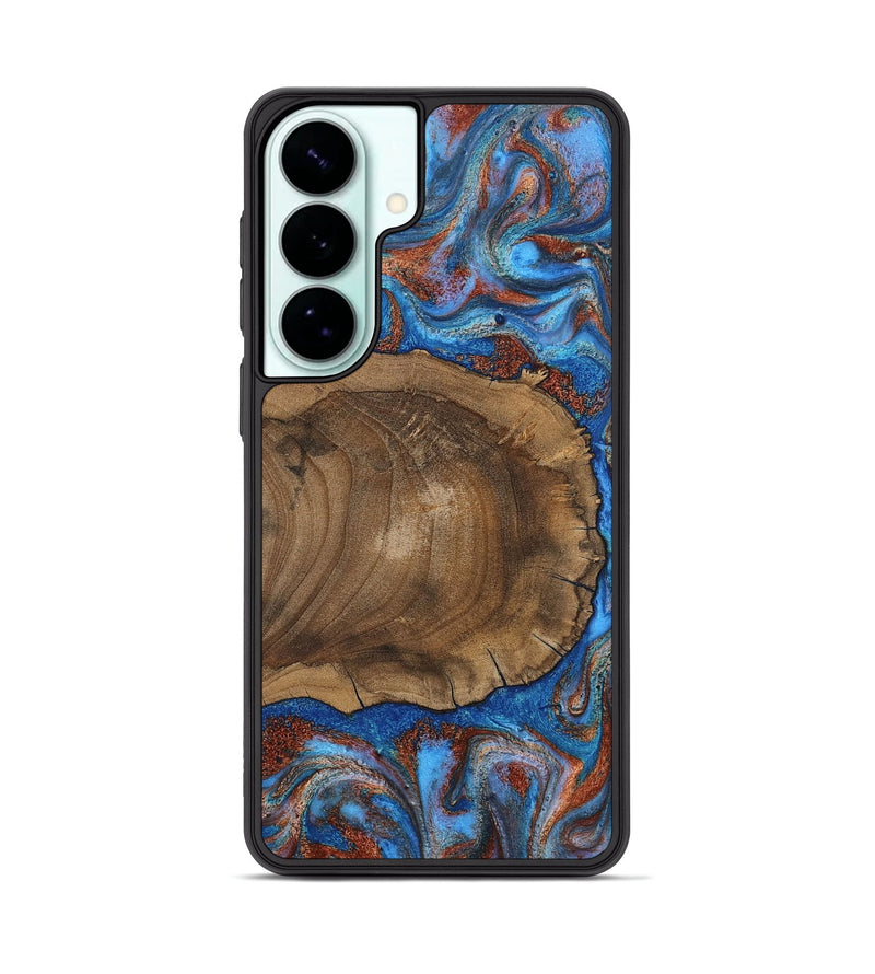 Galaxy S26 Plus Wood Phone Case - Andre (Teal & Gold, 809218)