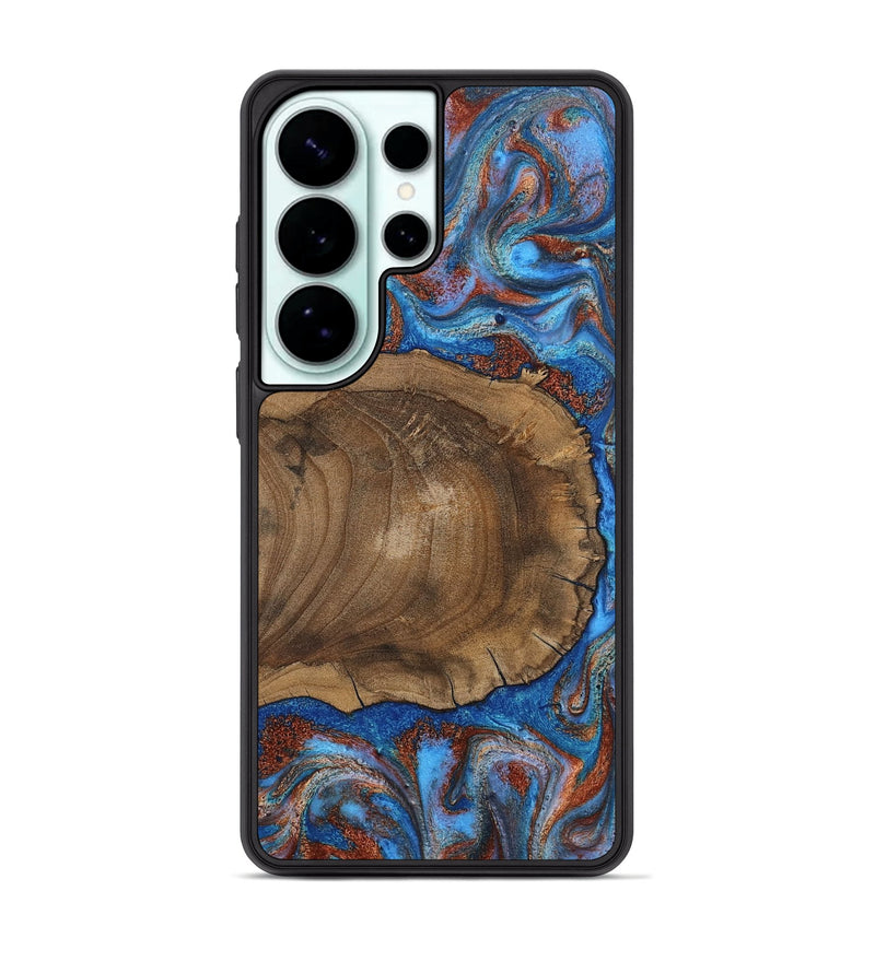 Galaxy S26 Ultra Wood Phone Case - Andre (Teal & Gold, 809218)