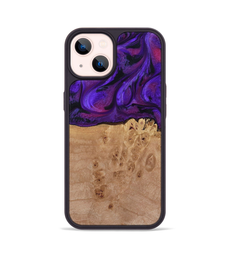 iPhone 14 Wood Phone Case - Garnett (Purple, 809220)