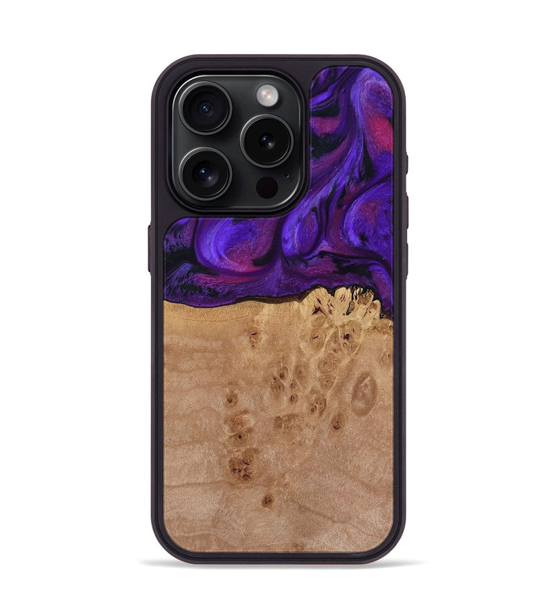 iPhone 15 Pro Wood Phone Case - Garnett (Purple, 809220)
