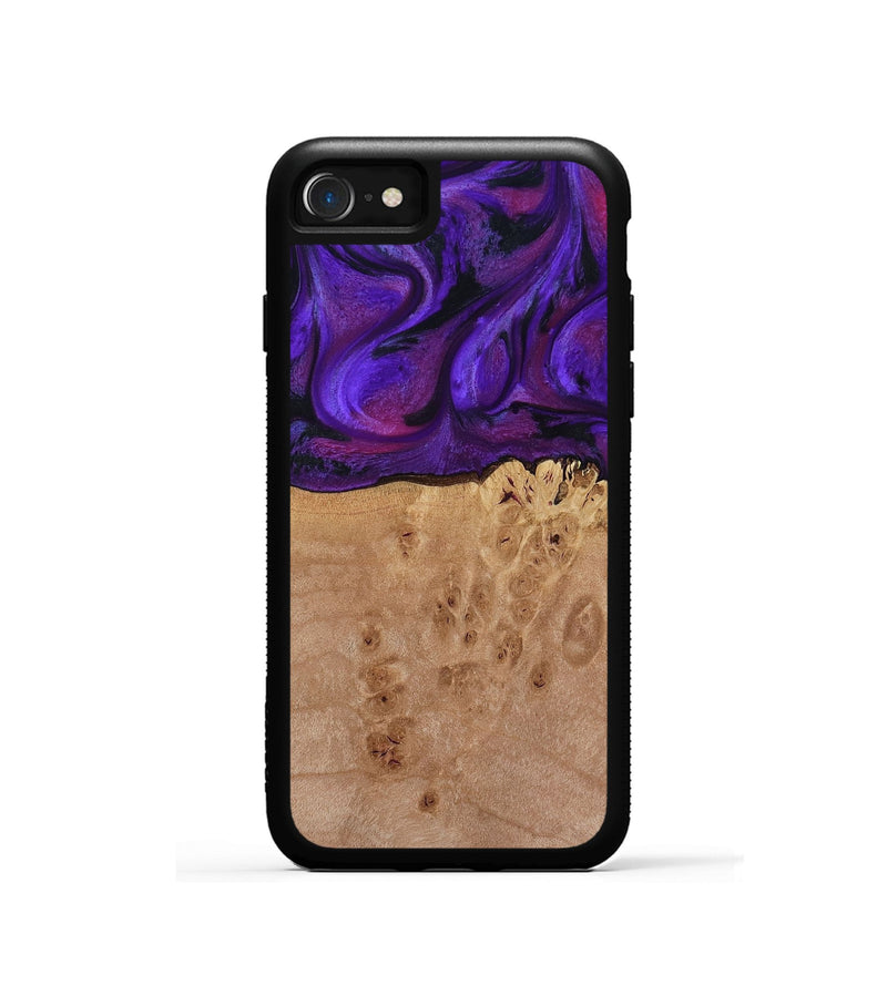 iPhone SE Wood Phone Case - Garnett (Purple, 809220)