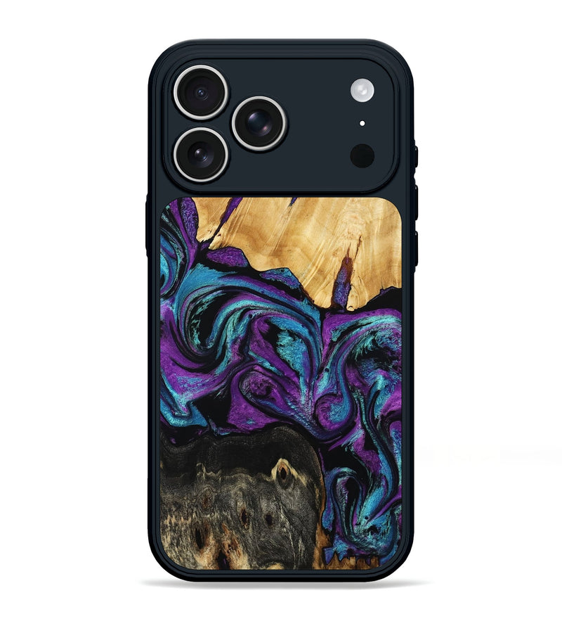 iPhone 17 Pro Max Wood Phone Case - Elinor (Purple, 809221)