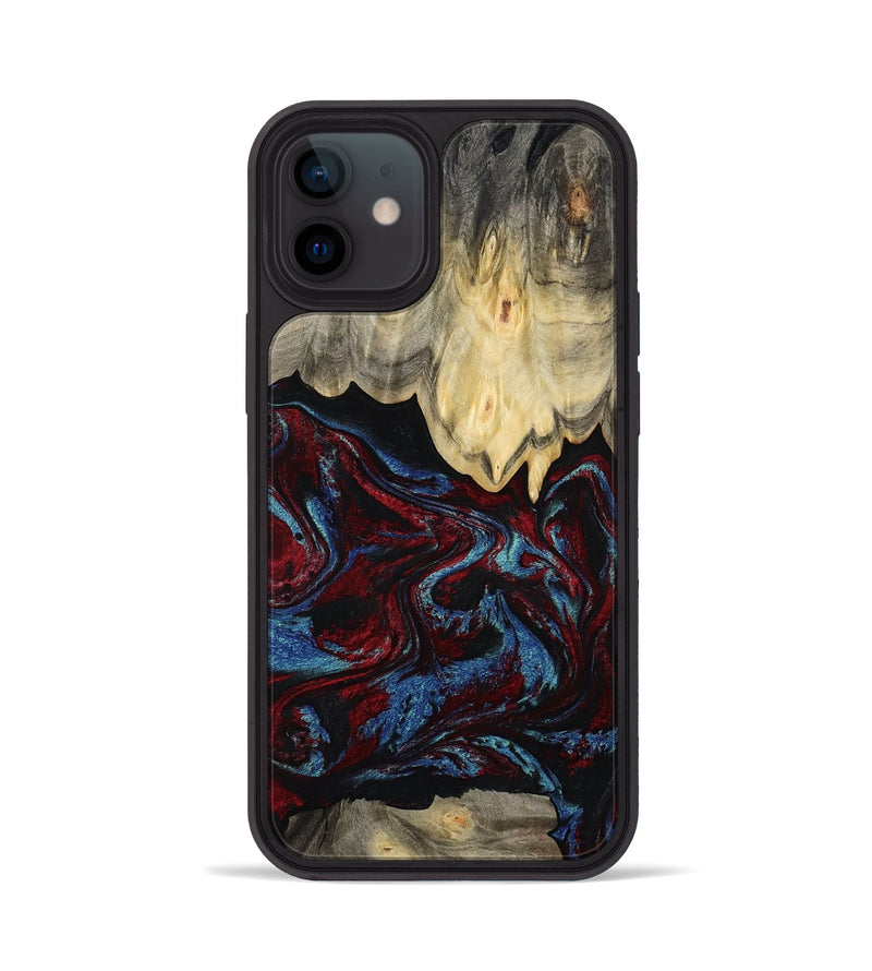 iPhone 12 Wood Phone Case - Adonis (Red, 809223)