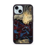 iPhone 15 Wood Phone Case - Adonis (Red, 809223)