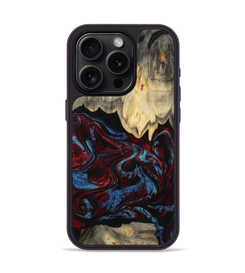 iPhone 15 Pro Wood Phone Case - Adonis (Red, 809223)